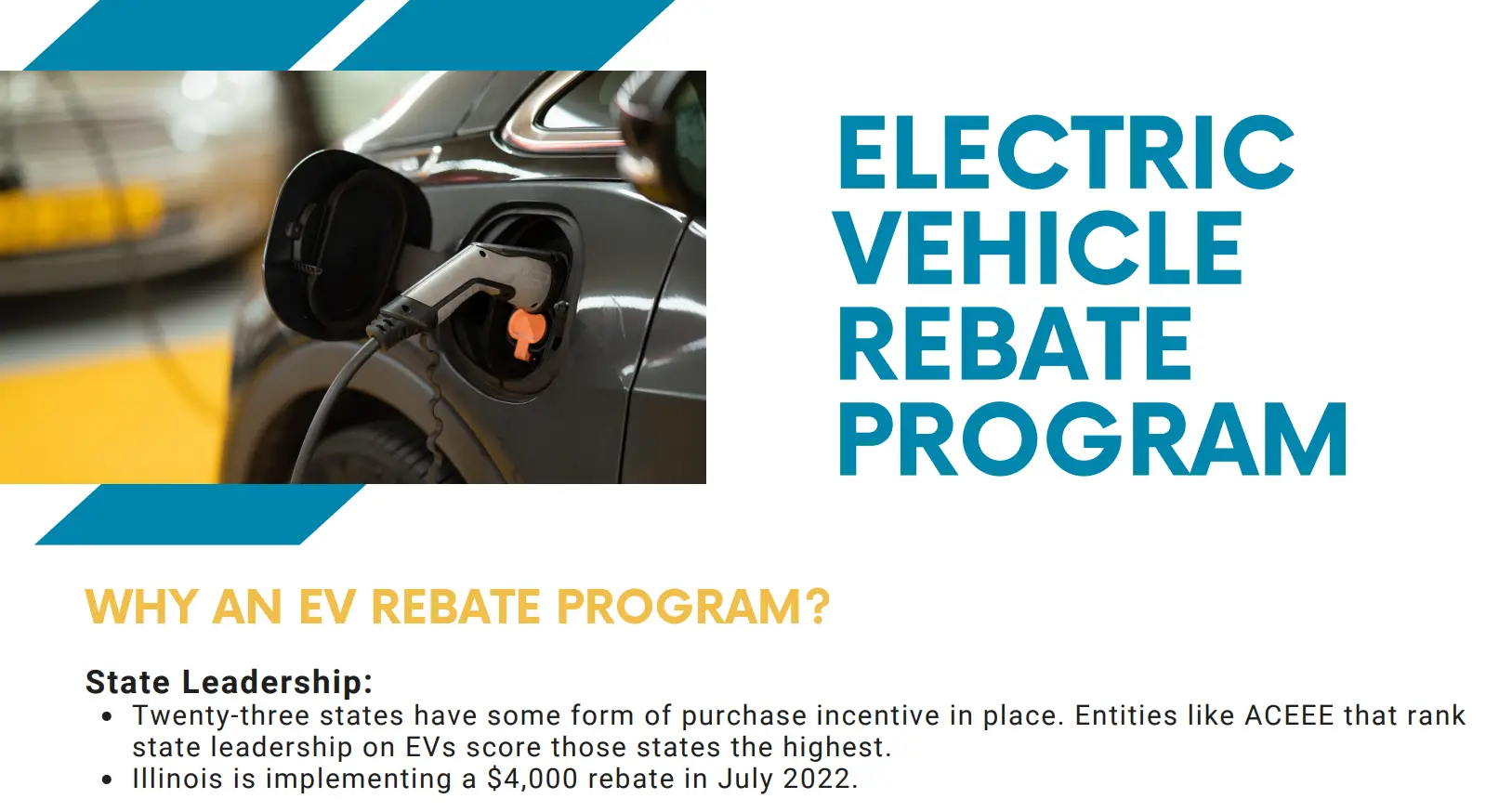 Read more about the article Electric Vehicle Rebate Program