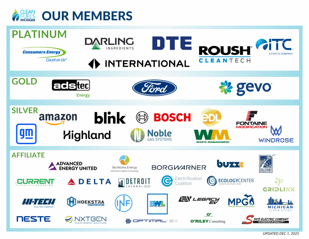 Clean Fuels Michigan - logos of members