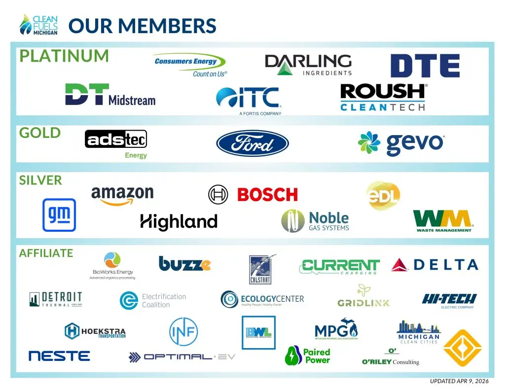Clean Fuels Michigan - logos of members